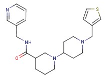 N-(pyridin-3-ylmethyl)-1'-(3-thienylmethyl)-1,4'-bipiperidine-3-carboxamide