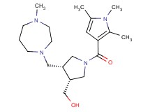 {(3R*,4R*)-4-[(4-methyl-1,4-diazepan-1-yl)methyl]-1-[(1,2,5-trimethyl-1H-pyrrol-3-yl)carbonyl]pyrrolidin-3-yl}methanol