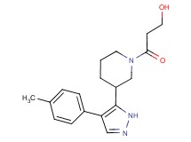 3-{3-[4-(4-methylphenyl)-1H-pyrazol-5-yl]piperidin-1-yl}-3-oxopropan-1-ol