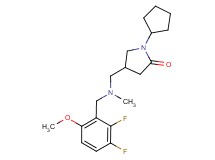 1-cyclopentyl-4-{[(2,3-difluoro-6-methoxybenzyl)(methyl)amino]methyl}pyrrolidin-2-one