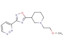 3-{5-[1-(2-methoxyethyl)-3-piperidinyl]-1,2,4-oxadiazol-3-yl}pyridazine