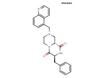 (3S,9aR)-3-benzyl-8-(5-quinolinylmethyl)tetrahydro-2H-pyrazino[1,2-a]pyrazine-1,4(3H,6H)-dione