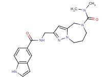 2-{[(1H-indol-5-ylcarbonyl)amino]methyl}-N,N-dimethyl-7,8-dihydro-4H-pyrazolo[1,5-a][1,4]diazepine-5(6H)-carboxamide