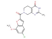 7-[(5-chloro-7-methoxy-1-benzofuran-2-yl)carbonyl]-2-methyl-5,6,7,8-tetrahydropyrido[3,4-d]pyrimidin-4(3H)-one