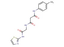 N-(4-methylphenyl)-N'-[2-oxo-2-(1,3-thiazol-2-ylamino)ethyl]malonamide