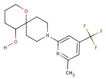 9-[6-methyl-4-(trifluoromethyl)-2-pyridinyl]-1-oxa-9-azaspiro[5.5]undecan-5-ol