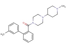 1-[(3'-methylbiphenyl-2-yl)carbonyl]-4-(1-methylpiperidin-4-yl)piperazine
