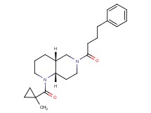 (4aR*,8aS*)-1-[(1-methylcyclopropyl)carbonyl]-6-(4-phenylbutanoyl)decahydro-1,6-naphthyridine