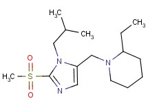 2-ethyl-1-{[1-isobutyl-2-(methylsulfonyl)-1H-imidazol-5-yl]methyl}piperidine