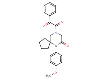 6-(4-methoxyphenyl)-9-[oxo(phenyl)acetyl]-6,9-diazaspiro[4.5]decan-7-one