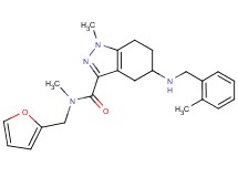 N-(2-furylmethyl)-N,1-dimethyl-5-[(2-methylbenzyl)amino]-4,5,6,7-tetrahydro-1H-indazole-3-carboxamide