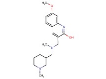 7-methoxy-3-({methyl[(1-methyl-3-piperidinyl)methyl]amino}methyl)-2-quinolinol