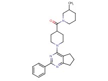 4-{4-[(3-methyl-1-piperidinyl)carbonyl]-1-piperidinyl}-2-phenyl-6,7-dihydro-5H-cyclopenta[d]pyrimidine