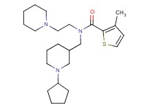 N-[(1-cyclopentyl-3-piperidinyl)methyl]-3-methyl-N-[2-(1-piperidinyl)ethyl]-2-thiophenecarboxamide