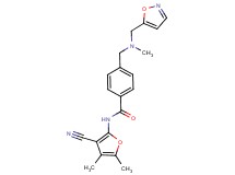 N-(3-cyano-4,5-dimethyl-2-furyl)-4-{[(isoxazol-5-ylmethyl)(methyl)amino]methyl}benzamide