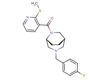 (1S*,5R*)-3-(4-fluorobenzyl)-6-{[2-(methylthio)pyridin-3-yl]carbonyl}-3,6-diazabicyclo[3.2.2]nonane