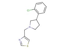 4-{[3-(2-chlorophenyl)pyrrolidin-1-yl]methyl}-1,3-thiazole
