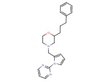 2-(3-phenylpropyl)-4-{[1-(2-pyrimidinyl)-1H-pyrrol-2-yl]methyl}morpholine
