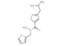 3-isobutyl-N-methyl-N-(2-thienylmethyl)isoxazole-5-carboxamide