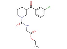 ethyl N-{[3-(3-chlorobenzoyl)-1-piperidinyl]carbonyl}glycinate