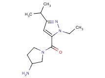 1-[(1-ethyl-3-isopropyl-1H-pyrazol-5-yl)carbonyl]-3-pyrrolidinamine hydrochloride