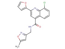 8-chloro-2-(2-furyl)-N-[(5-methyl-3-isoxazolyl)methyl]-4-quinolinecarboxamide