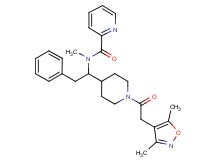 N-(1-{1-[(3,5-dimethyl-4-isoxazolyl)acetyl]-4-piperidinyl}-2-phenylethyl)-N-methyl-2-pyridinecarboxamide