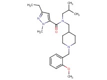 3-ethyl-N-isobutyl-N-{[1-(2-methoxybenzyl)-4-piperidinyl]methyl}-1-methyl-1H-pyrazole-5-carboxamide