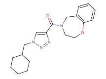 4-{[1-(cyclohexylmethyl)-1H-1,2,3-triazol-4-yl]carbonyl}-2,3,4,5-tetrahydro-1,4-benzoxazepine