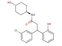 3-(3-chlorophenyl)-N-(trans-4-hydroxycyclohexyl)-3-(2-hydroxyphenyl)propanamide