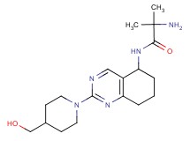 N~1~-{2-[4-(hydroxymethyl)-1-piperidinyl]-5,6,7,8-tetrahydro-5-quinazolinyl}-2-methylalaninamide dihydrochloride