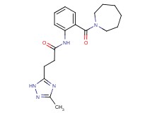 N-[2-(azepan-1-ylcarbonyl)phenyl]-3-(3-methyl-1H-1,2,4-triazol-5-yl)propanamide
