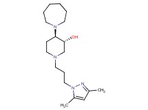 (3R*,4R*)-4-(1-azepanyl)-1-[3-(3,5-dimethyl-1H-pyrazol-1-yl)propyl]-3-piperidinol