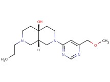 (4aS*,8aS*)-2-[6-(methoxymethyl)pyrimidin-4-yl]-7-propyloctahydro-2,7-naphthyridin-4a(2H)-ol