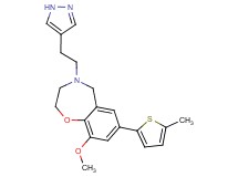 9-methoxy-7-(5-methyl-2-thienyl)-4-[2-(1H-pyrazol-4-yl)ethyl]-2,3,4,5-tetrahydro-1,4-benzoxazepine