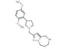 2-{[3-(2,5-dimethoxyphenyl)-1-pyrrolidinyl]methyl}-5,6,7,8-tetrahydro-4H-pyrazolo[1,5-a][1,4]diazepine