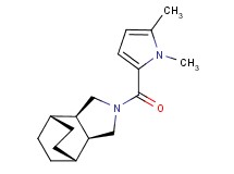 (1R*,2R*,6S*,7S*)-4-[(1,5-dimethyl-1H-pyrrol-2-yl)carbonyl]-4-azatricyclo[5.2.2.0~2,6~]undecane