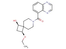 (1R*,3S*)-3-ethoxy-7-(quinoxalin-5-ylcarbonyl)-7-azaspiro[3.5]nonan-1-ol