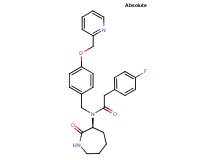 2-(4-fluorophenyl)-N-[(3S)-2-oxo-3-azepanyl]-N-[4-(2-pyridinylmethoxy)benzyl]acetamide