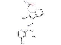 2-[2-methyl-3-({[1-(4-methylpyridin-2-yl)propyl]amino}methyl)-1H-indol-1-yl]acetamide