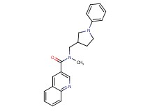 N-methyl-N-[(1-phenyl-3-pyrrolidinyl)methyl]-3-quinolinecarboxamide