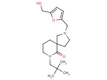 7-(2,2-dimethylpropyl)-2-{[5-(hydroxymethyl)-2-furyl]methyl}-2,7-diazaspiro[4.5]decan-6-one