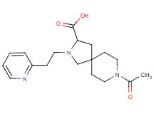 8-acetyl-2-[2-(2-pyridinyl)ethyl]-2,8-diazaspiro[4.5]decane-3-carboxylic acid