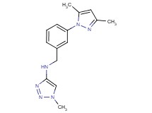 N-[3-(3,5-dimethyl-1H-pyrazol-1-yl)benzyl]-1-methyl-1H-1,2,3-triazol-4-amine