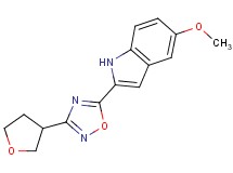 5-methoxy-2-[3-(tetrahydrofuran-3-yl)-1,2,4-oxadiazol-5-yl]-1H-indole