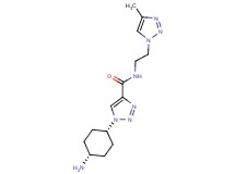 1-(cis-4-aminocyclohexyl)-N-[2-(4-methyl-1H-1,2,3-triazol-1-yl)ethyl]-1H-1,2,3-triazole-4-carboxamide trifluoroacetate