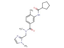 3-[(cyclopentylcarbonyl)amino]-N,4-dimethyl-N-[(1-methyl-1H-imidazol-2-yl)methyl]benzamide
