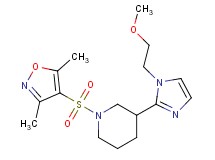 1-[(3,5-dimethyl-4-isoxazolyl)sulfonyl]-3-[1-(2-methoxyethyl)-1H-imidazol-2-yl]piperidine
