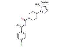 N-[(1R)-1-(4-chlorophenyl)ethyl]-4-(1-methyl-1H-imidazol-2-yl)-1-piperidinecarboxamide