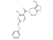 N-[(3,5-dimethylisoxazol-4-yl)methyl]-4-hydroxy-N-methyl-2-(phenoxymethyl)pyrimidine-5-carboxamide